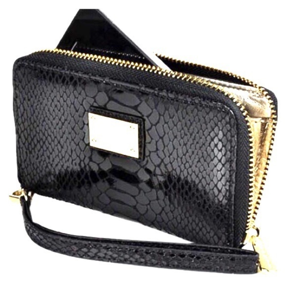 Michael Kors authentic snakeskin leather wristlet